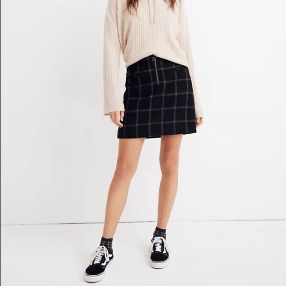 Madewell Plaid Fireside Mini Skirt Size 0